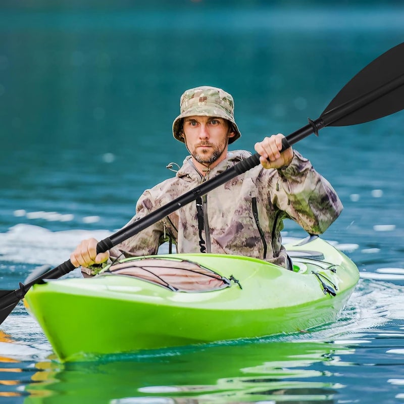 HIKULA Kayak Paddles Aluminum Shaft Paddle with Nylon Blades, Floating Adjustable Kayaking Oars, 3 Piece, 220-240cm/86-94 Inches,Black/Rose/Teal - Image 3
